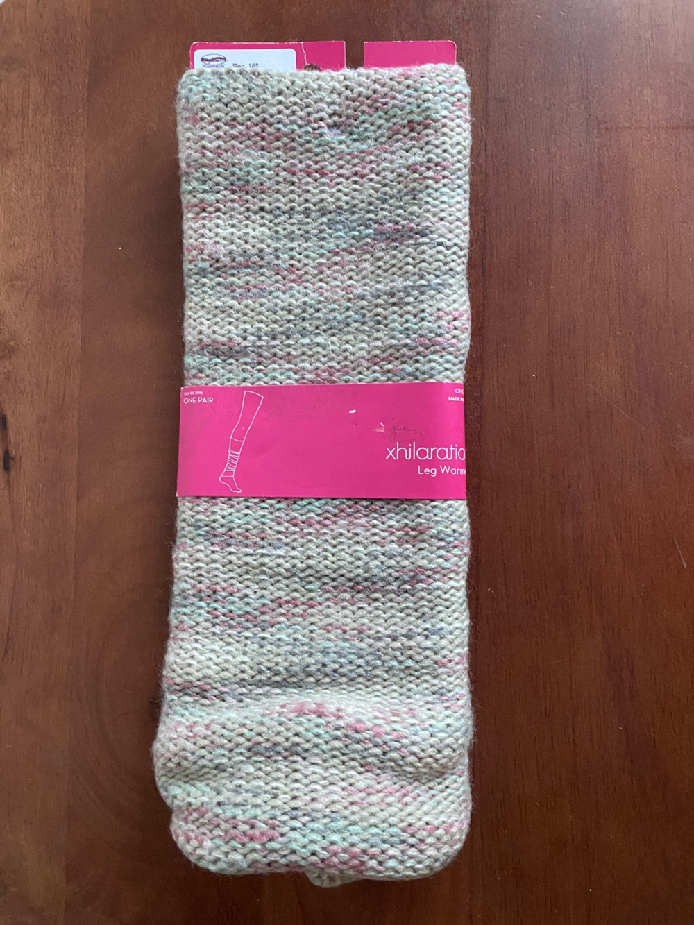 Brand New Xhilaration Pink & Cream Marled Knit Leg Warmers 1 Pair O/S